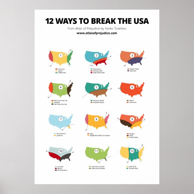 12 Ways to Break the USA Poster (Front)
