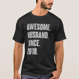 12 Wedding Anniversary For Him Awesome Husband Si T-Shirt
