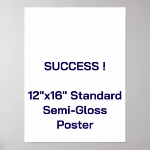 12"x16" Standard Semi-Gloss Poster