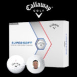 12 x Callaway Supersoft Custom Photo Golf Balls<br><div class="desc">12 x Personalised Callaway Supersoft Custom Photo Golf Balls. My Face on a Golf Ball template. For a golfer buddy, dad's birthday, a Christmas stocking stuffer, Father's Day, or simply a fun gift to yourself. These fully customisable 'funny gift' golf balls allow for easy personalisation. Just hit the 'Personalise this...</div>