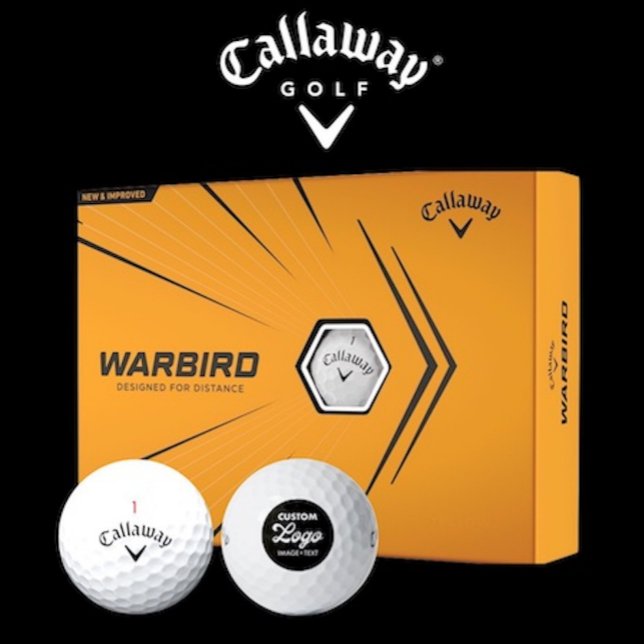 12 x Callaway Warbird Custom Logo Golf Balls (Box of 12 Callaway Warbird custom logo golf balls.)