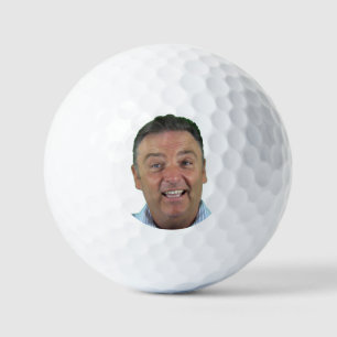 12 x Personalised Custom Photo Golf Balls Template