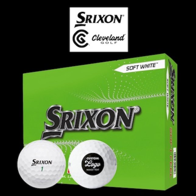 12 x Srixon Soft Feel Custom Logo Golf Balls (Box of 12 Srixon Soft Feel custom logo golf balls.)