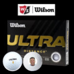 12 x Wilson Ultra 500 Custom Photo Golf Balls<br><div class="desc">12 x Personalised Willson Ultra 500 Distance Custom Photo Golf Balls. My Face on a Golf Ball template. For a golfer buddy, dad's birthday, a Christmas stocking stuffer, Father's Day, or simply a fun gift to yourself. These fully customisable 'funny gift' golf balls allow for easy personalisation. Just hit the...</div>