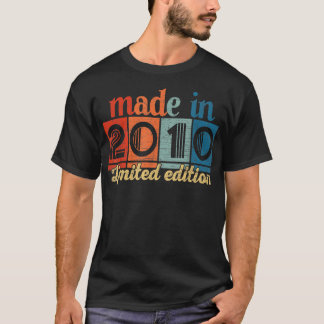12 Year Old 12 Birthday Gifts Made in 2010 Limited T-Shirt