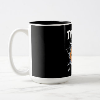 12 Year Old Basketball Birthday Party 12th Boy Two-Tone Coffee Mug