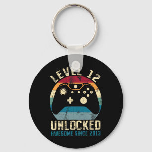 12 Year Old Birthday 12th Son Boy Gamer Awesome Si Key Ring
