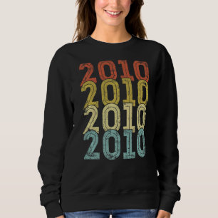 12 Year Old Birthday Vintage 2010 12th Birthday Sweatshirt