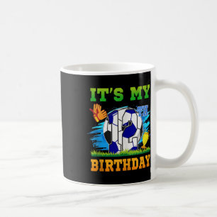 12 Year Old Boy Its My 12th Birthday Soccer Theme Coffee Mug