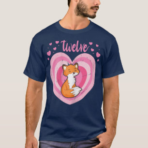 12 Year Old Cute Fo Birthday Girl 12th Bday 22 T-Shirt