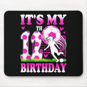 12 Year Old Girl Birthday Soccer Themed Party 12th Mouse Pad