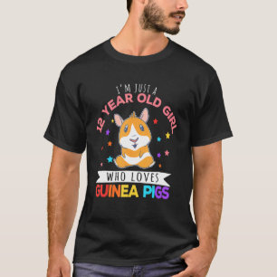 12 Year Old Girl Who Loves Guinea Pigs Wheek T-Shirt