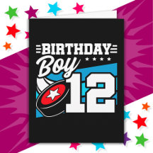 12 Year Old Hockey Party Theme 12th Birthday Boy