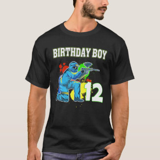 12 Year Old Paintball Birthday Party Boys 12Th For T-Shirt