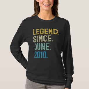 12 Year Old Vintage Legend Since June 2010 12th Bi T-Shirt