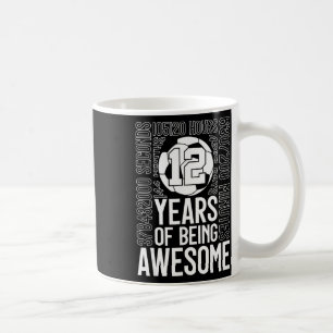 12 Years Of Being Awesome Soccer 12th Birthday _2 Coffee Mug