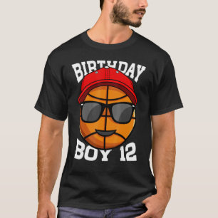 12 Years Old 12th Birthday Basketball  For Boys Pa T-Shirt