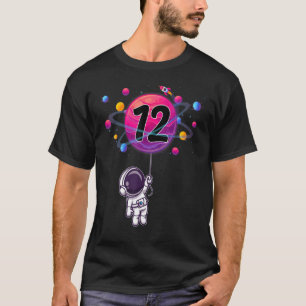 12 Years Old 12th Birthday Boy Astronaut T-Shirt