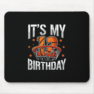 12 Years Old 12th Birthday Sketll Party Boys Kids Mouse Pad