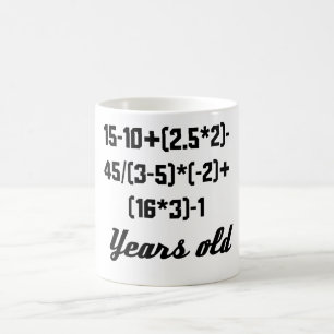 12 Years Old Algebra Equation Coffee Mug
