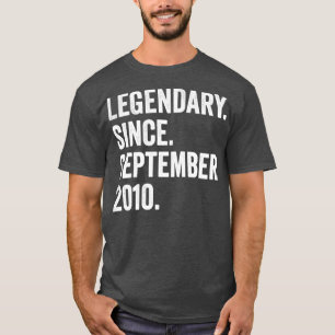 12 Years Old Legendary Since September 2010 12th B T-Shirt