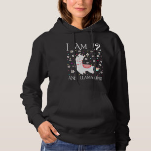 12 Years Old Llama 12th Birthday Llamazing Girl Ki Hoodie