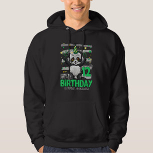 12 Years Old Panda It's My 12th Birthday Hoodie