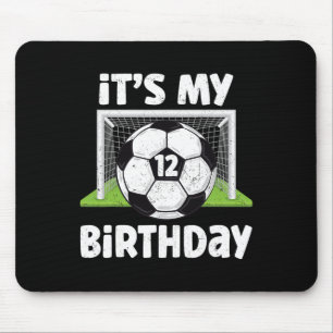 12 Years Old Soccer 12th Birthday Player Kids B-da Mouse Pad