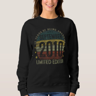 12 Years Old Vintage 12th Birthday September 2010 Sweatshirt