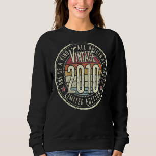 12 Years Old Vintage 2010 12th Birthday Sweatshirt