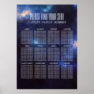 12 Zodiac Signs Constellation Seating Chart