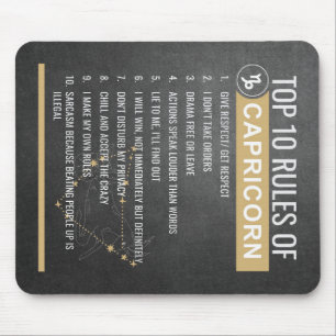 12 Zodiac Signs -Top 10 rules Mouse pads