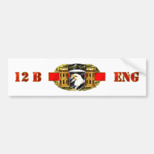12B 101st Airborne Division Bumper Sticker