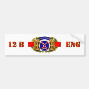 12B 10th Mountain Division Bumper Sticker