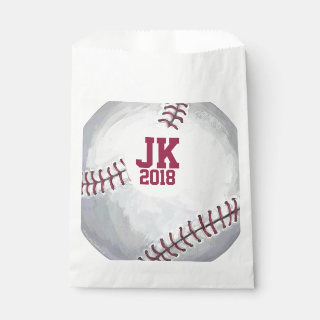 12of12 Baseball Custom Favour Bag (Front)