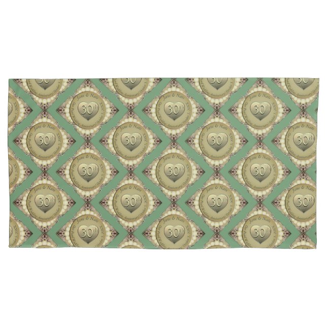 12th/30th Pearl Anniversary Pillowcase (Front-Left)