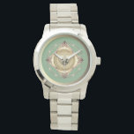 12th & 30th Pearl Anniversary Watch<br><div class="desc">So,  it's their 30th or 12th anniversary and you'd like to honour it with a time piece? Then perhaps my ornate emblem with pearl graphics will be just the thing!</div>