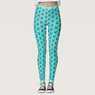 12th Anniversary Peacock Feathers Leggings