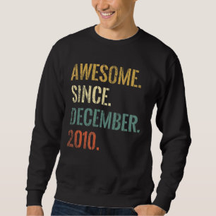 12th Birthday 12 Year Old Awesome Since December 2 Sweatshirt