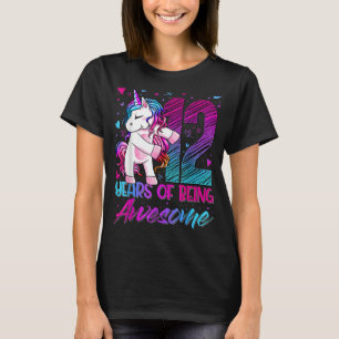 12th Birthday  12 Year Old Girl Flossing Unicorn P T-Shirt
