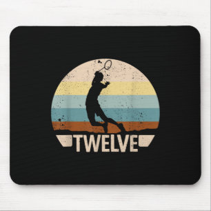 12th Birthday Badminton 12 Years Badminton Boys Ba Mouse Pad