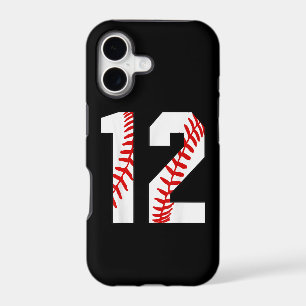 12th Birthday Baseball Big Number Twelve