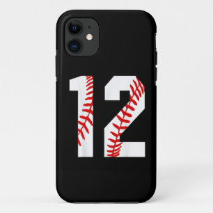 12th Birthday Baseball Big Number Twelve  iPhone 11 Case