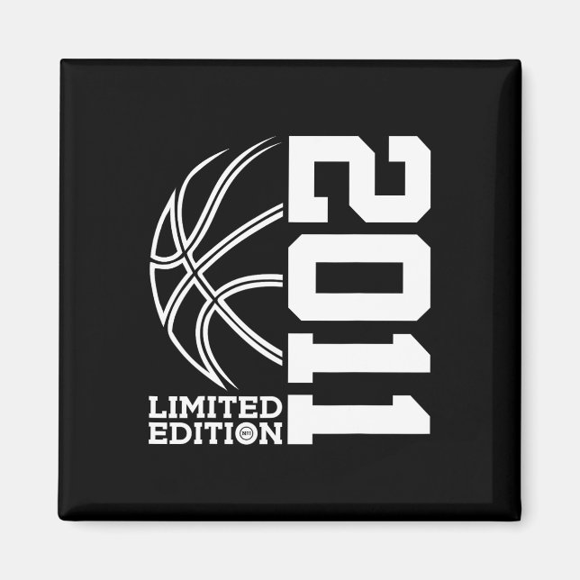 12th Birthday Basketball Limited Edition 2011  Magnet (Front)