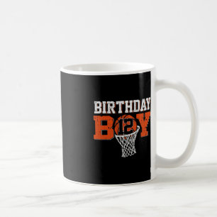 12th Birthday Boy Basketball Lover 12 Years Old Bd Coffee Mug