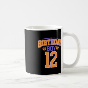 12th Birthday Boy Basketball Lover 12 Years Old Bd Coffee Mug
