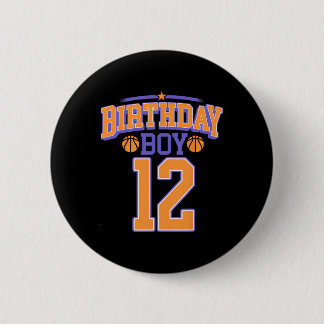 12th Birthday Boy Sketll Lover 12 Years Old Bday  6 Cm Round Badge