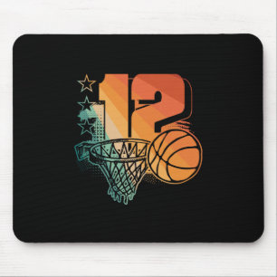 12th Birthday Boy Sketll Player Sketll 12 Years Ol Mouse Pad