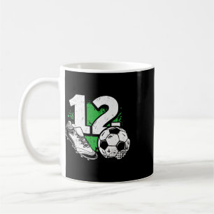 12th Birthday Boy Soccer Player Footll 12 Years Ol Coffee Mug