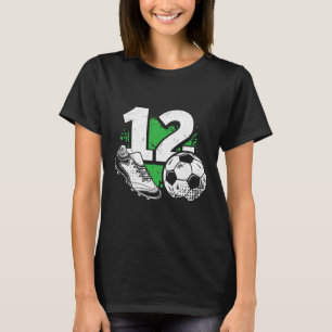 12th Birthday Boy Soccer Player Footll 12 Years Ol T-Shirt